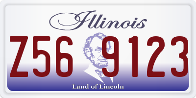 IL license plate Z569123