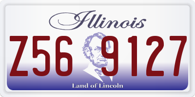 IL license plate Z569127
