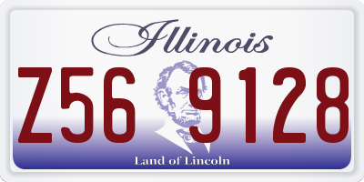 IL license plate Z569128