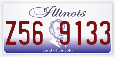IL license plate Z569133