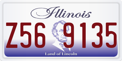 IL license plate Z569135