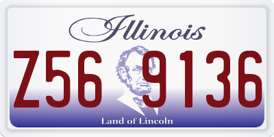 IL license plate Z569136