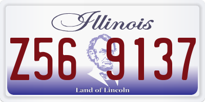 IL license plate Z569137
