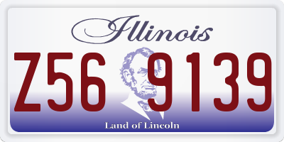 IL license plate Z569139