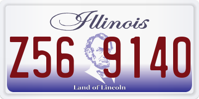IL license plate Z569140