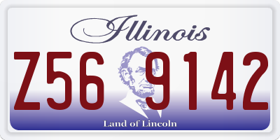 IL license plate Z569142