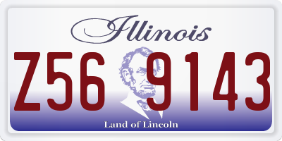 IL license plate Z569143