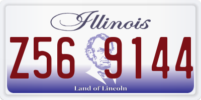 IL license plate Z569144