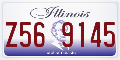 IL license plate Z569145