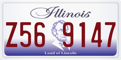 IL license plate Z569147