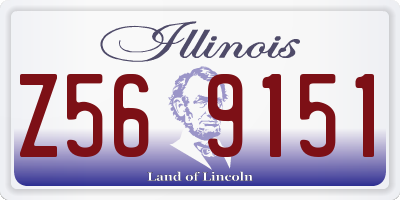 IL license plate Z569151