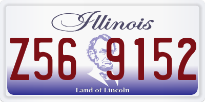 IL license plate Z569152