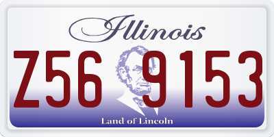 IL license plate Z569153