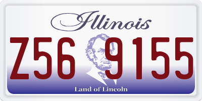 IL license plate Z569155