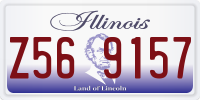 IL license plate Z569157