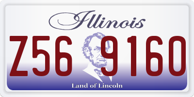 IL license plate Z569160