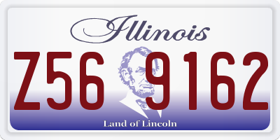 IL license plate Z569162