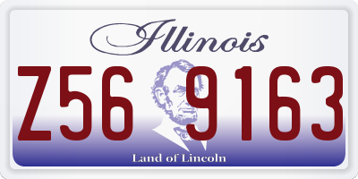 IL license plate Z569163
