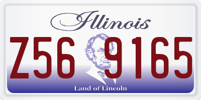 IL license plate Z569165