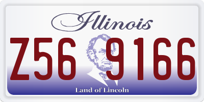 IL license plate Z569166