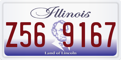 IL license plate Z569167