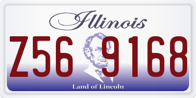 IL license plate Z569168