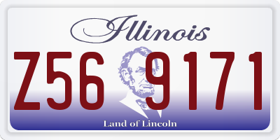 IL license plate Z569171