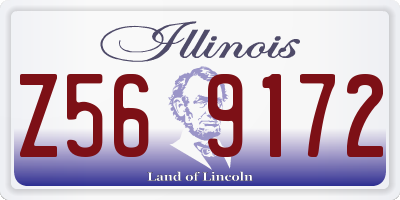 IL license plate Z569172