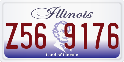IL license plate Z569176