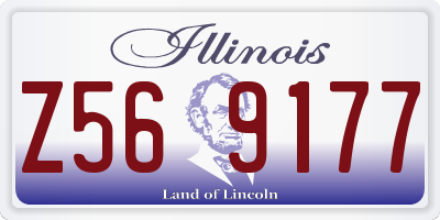 IL license plate Z569177