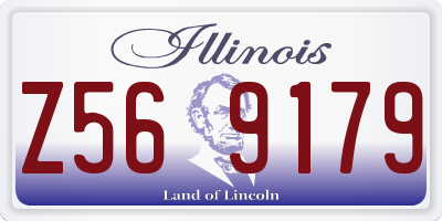 IL license plate Z569179
