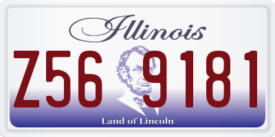 IL license plate Z569181