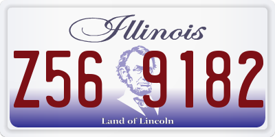 IL license plate Z569182