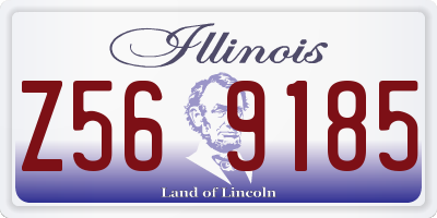 IL license plate Z569185