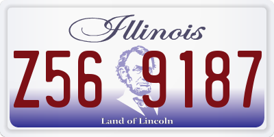 IL license plate Z569187
