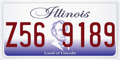 IL license plate Z569189