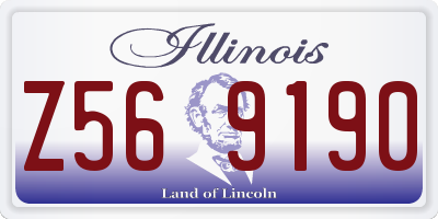 IL license plate Z569190