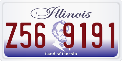 IL license plate Z569191