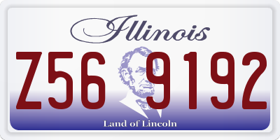 IL license plate Z569192