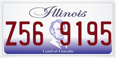 IL license plate Z569195