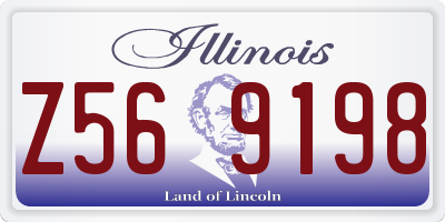 IL license plate Z569198