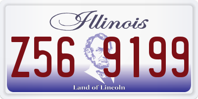 IL license plate Z569199