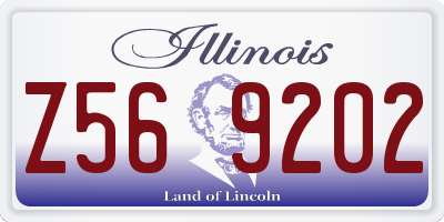 IL license plate Z569202