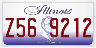 IL license plate Z569212