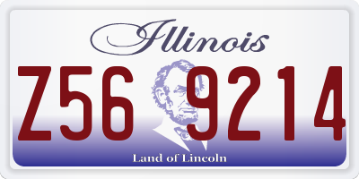 IL license plate Z569214