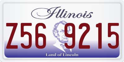 IL license plate Z569215