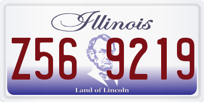 IL license plate Z569219