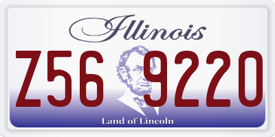 IL license plate Z569220