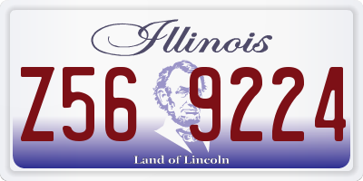 IL license plate Z569224