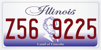 IL license plate Z569225